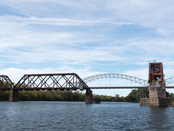 Last year we headed South on the river, so this time we changed it up by going North, past the old Air Line Railroad bridge and underneath the Arrigoni bridge in Middletown. Sep 14, 2014 4:03 PM