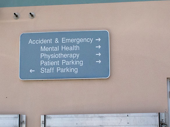 More specifically, the emergency room at the public hospital. Good to know the hyperbaric chamber and the mental institute are right nearby if needed! Jan 30, 2012 12:55 PM : Grand Cayman