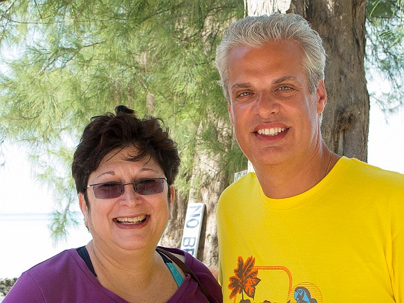 Max poses with her hero, Eric Ripert. Eric spent several months perfecting his snapper burger. We both agreed it was the hit of the barbecue (and we did not just say that to get the photo). Jan 19, 2013 11:22 AM : Eric Ripert, Grand Cayman, Maxine Klein