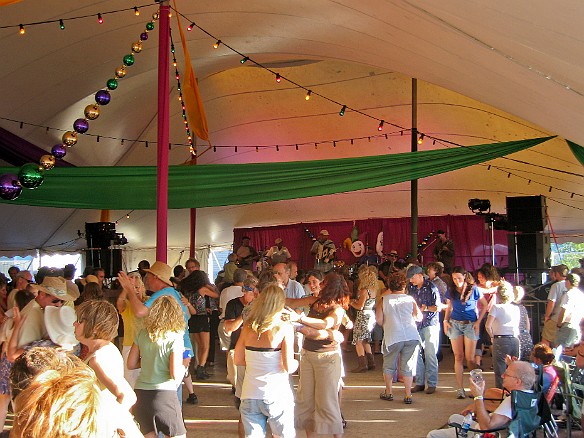 The dance tent is going full blast at the same time as the main stage Sep 5, 2010 6:57 PM : Rhythm and Roots 2010