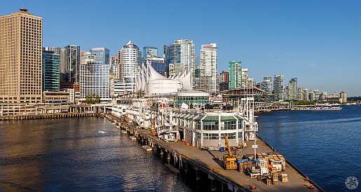 Vancouver-001 Our ship docked at Canada Place early Saturday morning