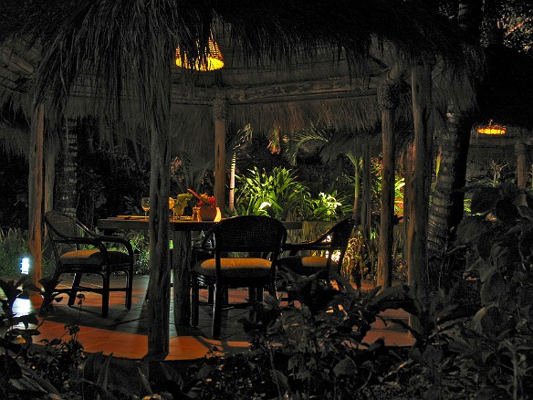 The Gaugin restaurant is the most romantic, with individual cabanas for each table Jan 9, 2009 8:27 PM : Antigua 2009-01