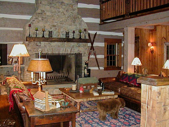 The cabin was owned by another doctor at Hartford Hospital that had offered the weekend as part of a fundraiser. The inside was rustic, but definitely well appointed with a huge stone fireplace taking center stage. Sep 16, 2000 7:29 PM