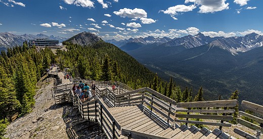 Banff-044 On the path to the cosmic ray station looking southeast back at the gondola