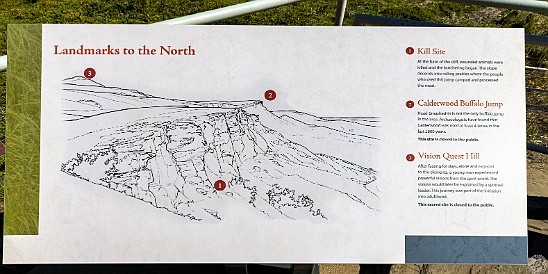 HeadSmashedInBuffaloJump-012 The buffalo jump location along the cliff top