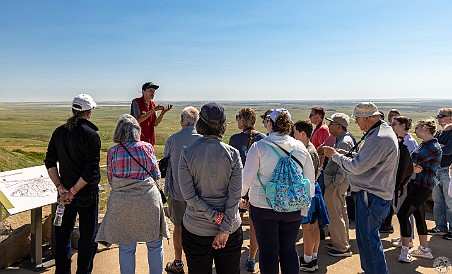 HeadSmashedInBuffaloJump-014 Our docent was extremely informative and shared the pride in his tribal heritage