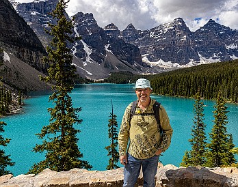 MoraineLake-028 But the views from The Rockpiles were well worth it. The unreal deep turquoise color is the result of the light refracting off the rock flour suspended in the...