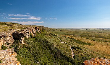 Head Smashed-In Buffalo Jump Thursday was a long drive from Calgary south to Glacier National Park for the night. We made two stops along the way,...
