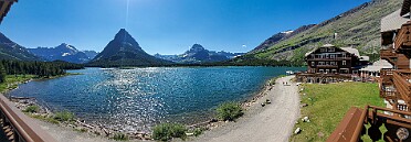 Many Glacier Hotel Many Glacier Hotel on Swiftcurrent Lake for our first night in Glacier National Park