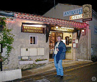 SophiaAntipolis2002-026 Tuesday night ILOG JViews team dinner at La Pierre à Four in Biot per the recommendation of marketing maestro Laurent Tarin