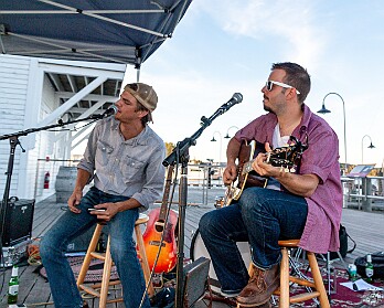 The Meadows Brothers "On the Dock" Hometown faves The Meadows Brothers doled out their blues-tinged Americana to the biggest crowd yet
