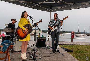 The final "Thursday On The Dock" of the season with Tiny Ocean Tiny Ocean played the final outdoor concert of the season on Sept 17, 2020 after being rained out earlier in July