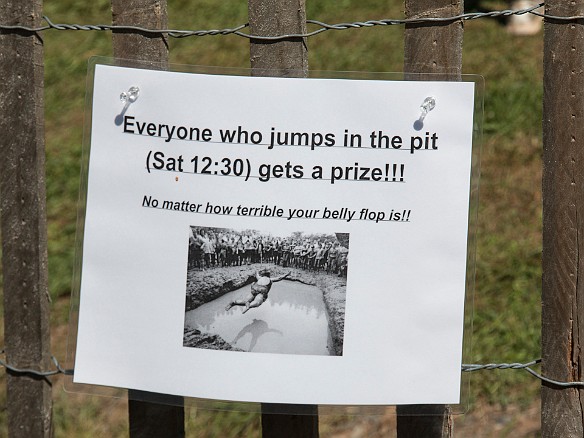 What could be better than a belly flop contest into a giant pit of mud Sep 27, 2014 12:58 PM