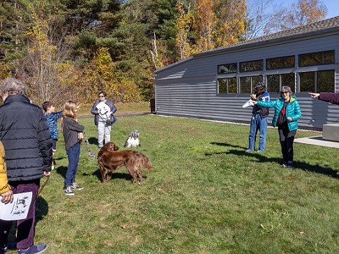 BlessingOfTheAnimals2022-036 A beautiful Fall Sunday afternoon for Rabbi Bellows and Cantor Belinda to bless the animals with song, a little dance, and lots of praise 🙏💕
