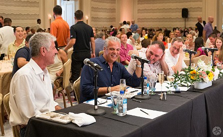 CaymanCookout2015Day3-017 The judges are Tony Bourdain, Eric Ripert, José Andrés, and Rainer Zinngrebe. As the clock winds down and the judges have become well-lubricated, the play by...