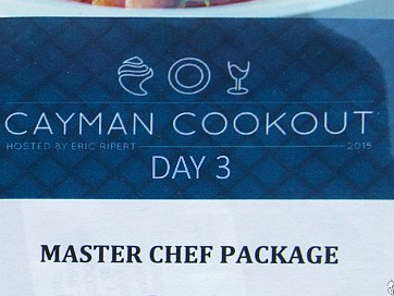 Cayman Cookout Day #3 The final day of the Cayman Cookout started Sunday morning with a demo by Rainer Zinngrebe, followed by a huge Veuve...