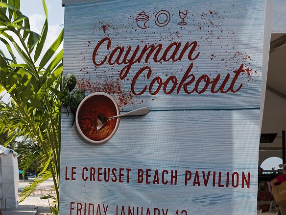Our first event of the Cayman Cookout this year was Friday morning on the beach with Emeril Laagasse Jan 13, 2017 9:38 AM