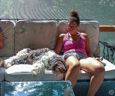 LakeGeorge2019-001 Jessie became Sophie's belly-rub slave for the weekend
