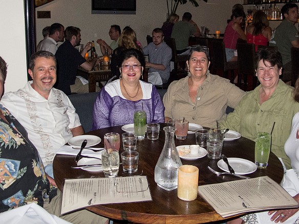 Monday night we went out for a great tapas dinner at Bar Acuda in Hanalei May 21, 2012 8:13 PM : Becky Laughlin, Billy Laughlin, David Zeleznik, Debra Zeleznik, Kauai, Mary Wilkowski, Maxine Klein