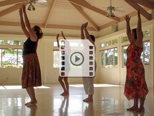 Max and Becky start out learning the steps to a hula chant one by one. By the end of the lesson, they are up to speed and doing quite well! May 17, 2012 5:04 PM : Becky Laughlin, Maxine Klein, video thumbnail