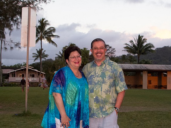 Viewing the last sunset in paradise (at least for this trip) May 24, 2013 7:11 PM : David Zeleznik, Kauai, Maxine Klein