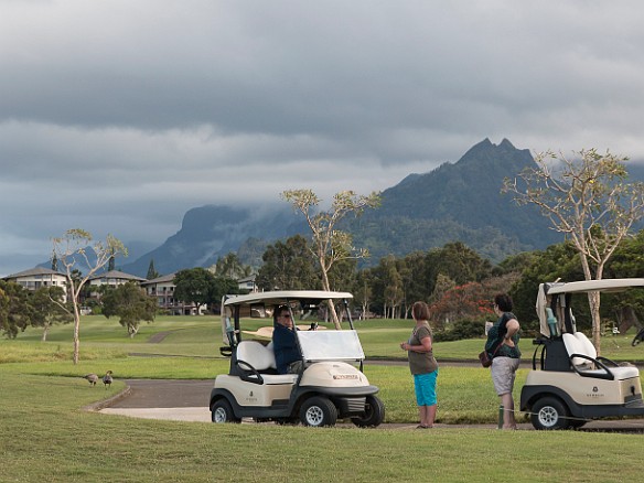 You have the carts until just after sunset at 7:15 and they provide a little map with the best vantage points and photo ops. Pretty cool and awesome views! May 21, 2015 5:57 PM : Becky Laughlin, Billy Laughlin, Kauai, Maxine Klein : Debra Zeleznik,David Zeleznik,Jawea Mockabee,Maxine Klein,Mary Wilkowski