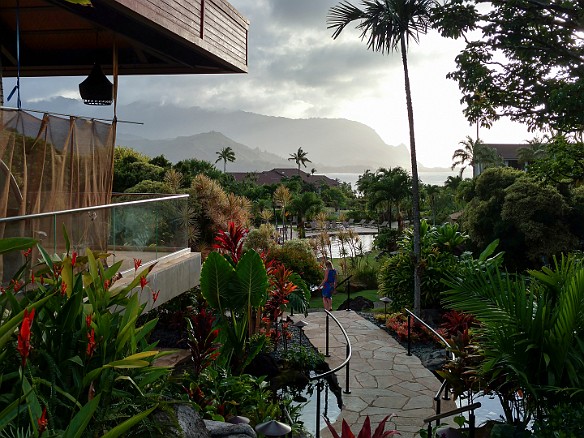 Ahhh! We are back at Hanalei Bay Resort once again with Mt. Makana (aka Bali Hai) in the distance. May 13, 2017 6:19 PM