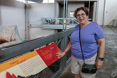 Oahu2025-012 The Science Hall is setup mostly for school children, but we found a two-story 🌋 and Max found the launch controls. The choices are