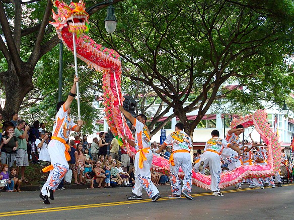 MyraReivanHawaii2010-007 Chinese New Year parade on Hotel Street