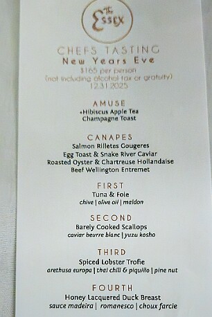 NewYear2026-022 The amazing menu that chef Colt Taylor has prepared for us, just hoping we can find enough empty space in our stomachs to enjoy it all! 🥂