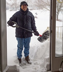 Blizzard20130209-003 Daddy is ready to make Josie a little patch of heaven