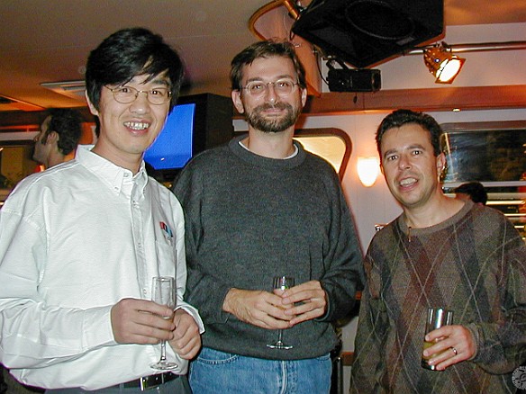 Paris2000-034 Yunpeng Zhao, Eric Durocher, and myself