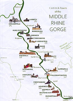 Boppard2025-029 Friday afternoon was spent on the upper deck viewing the scenic landscape and castles of the Middle Rhine.