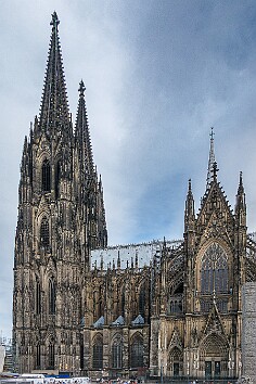 Cologne2025-033 Cologne Cathedral is Germany's largest. It was finally consecrated in 1880, a full 632 years after construction began in 1248.