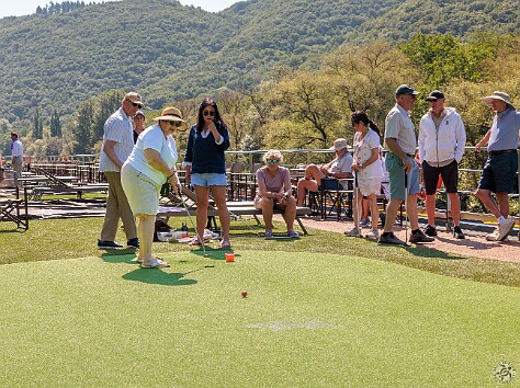 Koblenz2025-011 After a couple of Tequila Sunrises, it's a good thing my camera has autofocus as Max aims for the pin ⛳