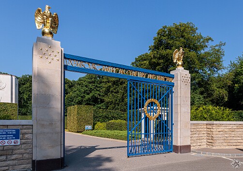 Luxembourg2025-003 After breakfast it was a 90 minute bus ride to Luxembourg. Our first stop was a visit to the Luxembourg American Cemetery and Memorial which contains the graves...