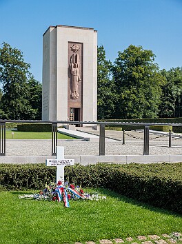 Luxembourg2025-016 General George S. Patton requested that he be buried with his troops in the Third Army. His grave has a prominent spot overlooking the vast field of grave...