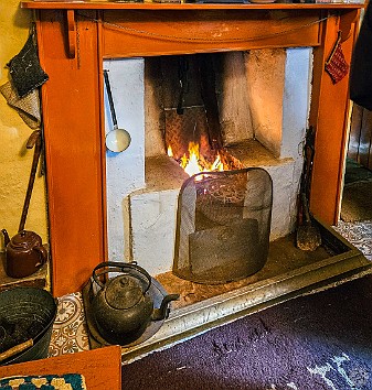 IsleOfLewisHarris2024-015 The homes were called blackhouses because the soot from the peat fires blackened the interiors and especially the ceilings where much of the smoke escaped...