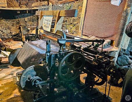 IsleOfLewisHarris2024-017 A traditional loom for weaving tartan tweed