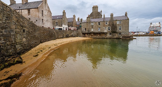 Shetland2024-013 Bains Beach is a small stretch of sand next to The Lodberrie which was Jimmy Perez's house in the series