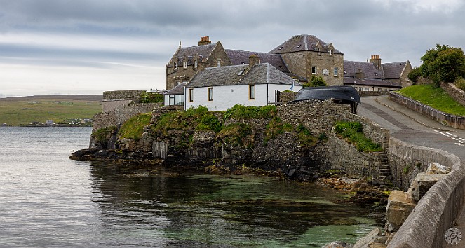 Shetland2024-018 Lots of interesting architecture as we walked through some of Lerwick's residential areas. We were particularly fascinated by the roof of this garage which was...