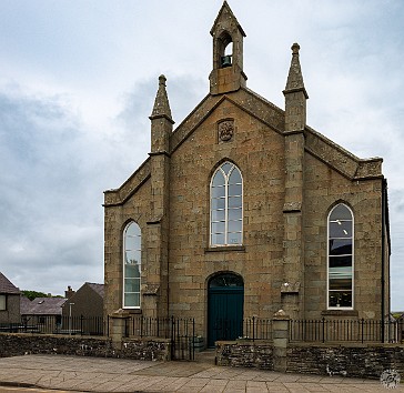 Shetland2024-021 St. Olaf's Hall was a church built in 1849 and actively used until 1958. Now it's home to several professional firms.