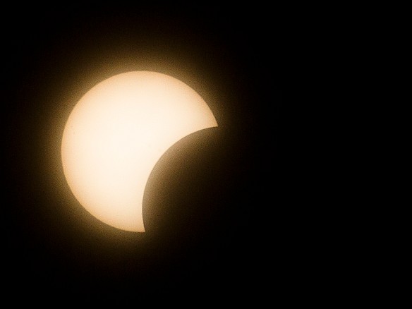 Solar Eclipse 2017-039 The eclipse starts!