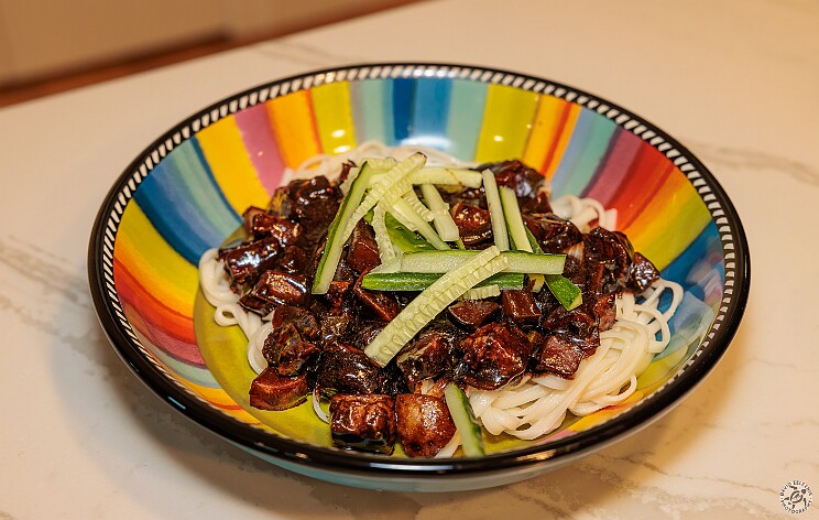 Jjajangmyeon - Korean Wheat Noodles in Black Bean Sauce We've been doing a lot of Korean cooking lately and this past weekend was Max's first foray into cooking up...
