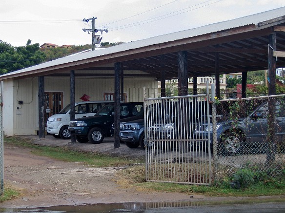 Nearby was the only car dealer on the island, the Suzuki dealership. Not much more than 10 cars sitting under a tin roof in a muddy field. Feb 6, 2007 4:04 PM : BVI, Virgin Gorda 2007-02