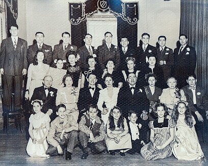 PinzowWedding The Zeleznik family in 1947 at the wedding of Len and Phyllis Pinzow who are holding hands in the second row. Phyllis was the daughter of my grandfather's...