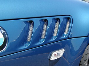 Chrome Gills The stock Z3 has black plastic mesh inserts in the gill cavities. I had been reading some articles on the bimmer.org...